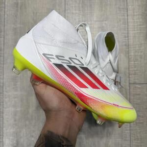 Adidas F50 Pro Mid FG Soccer Cleats Shoes Lucid Red IE1462 Women's Size 6